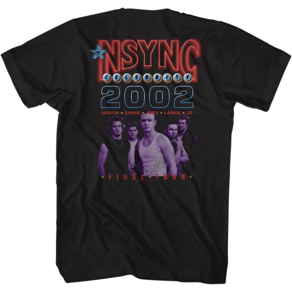 NSYNC Celebrity Final Tour 2002 Men’s T Shirt