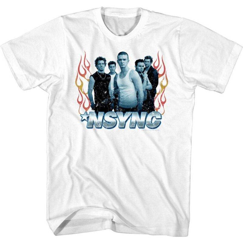 NSYNC Flames Girlfriend T-Shirt