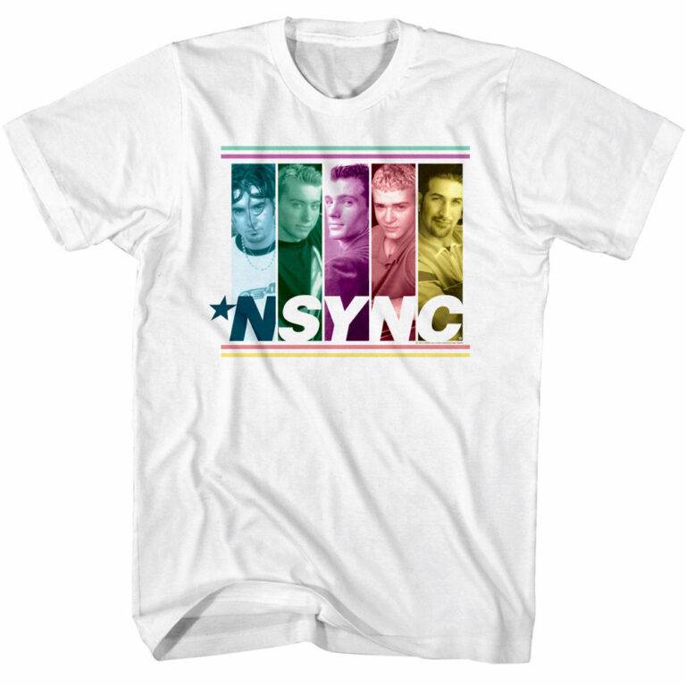 NSYNC Pastel Band Faces T-Shirt