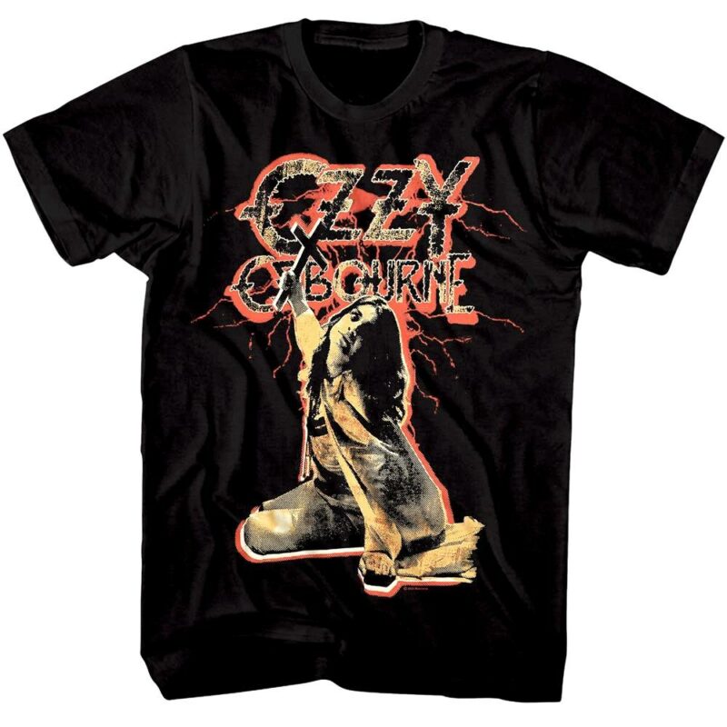 Ozzy Osbourne Blizzard Crucifix Men’s T Shirt