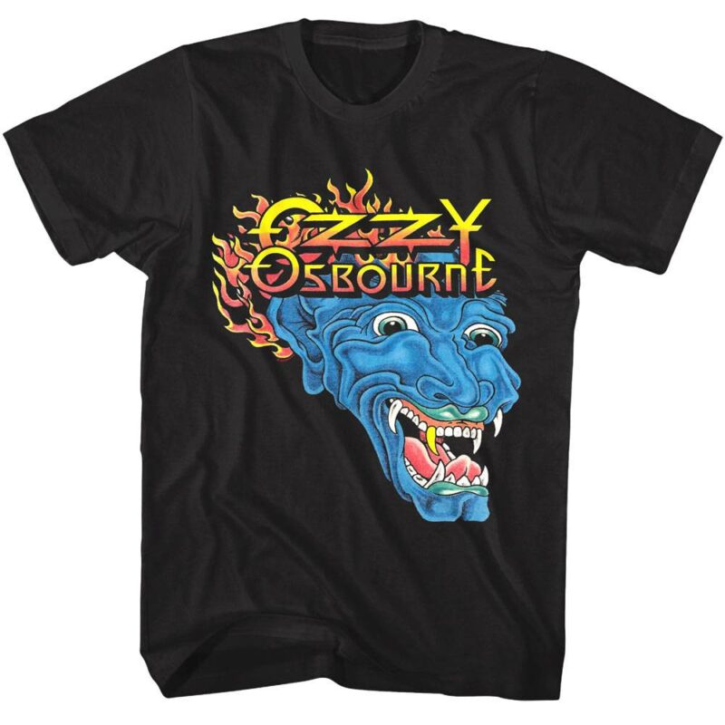 Ozzy Osbourne Blue Dragon Tattoo Men’s T Shirt