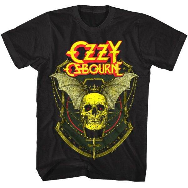 Ozzy Osbourne Skull Bat Wings Men’s T Shirt