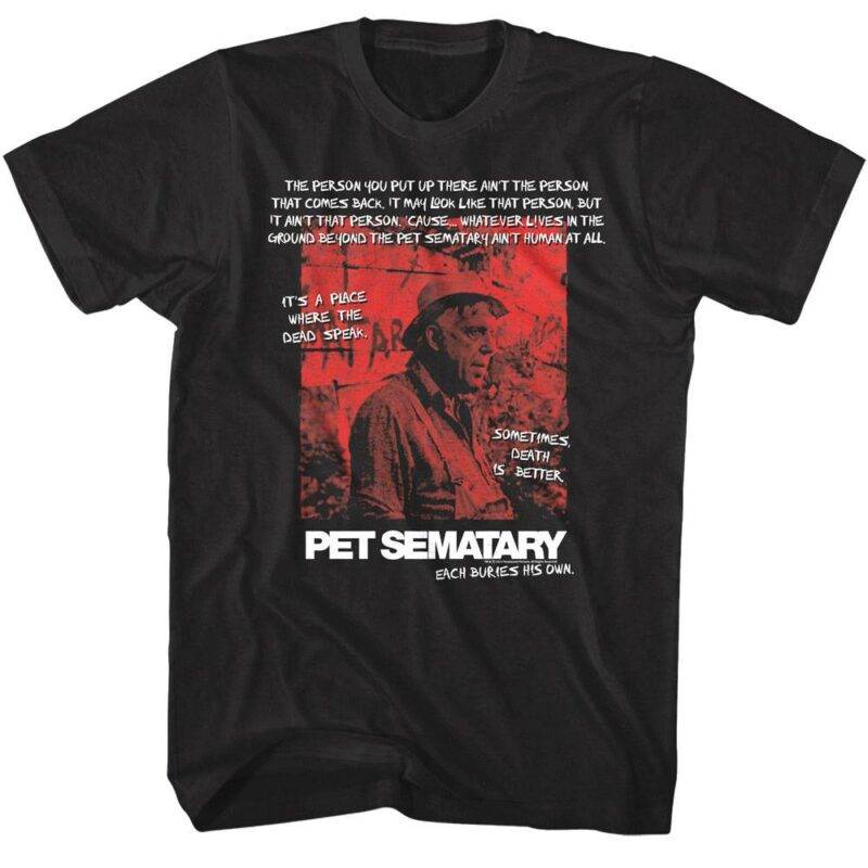 Pet Sematary Sometimes Death is Better Men’s T Shirt