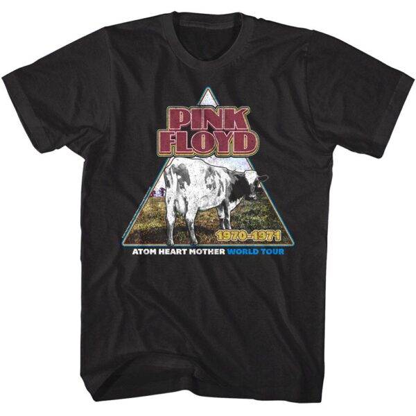 Pink Floyd Atom Heart Mother World Tour 1971 Men’s T Shirt