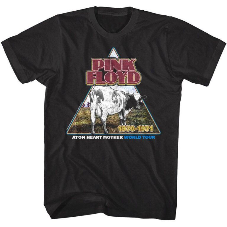 Pink Floyd Atom Heart Mother World Tour 1971 Men’s T Shirt