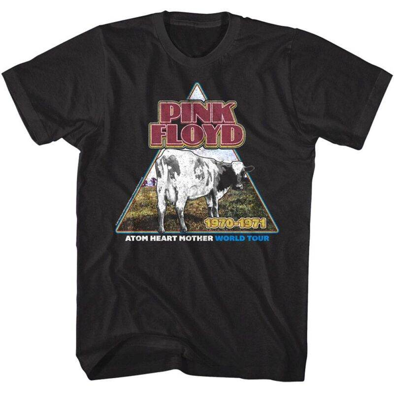 Pink Floyd Atom Heart Mother World Tour 1971 Men’s T Shirt