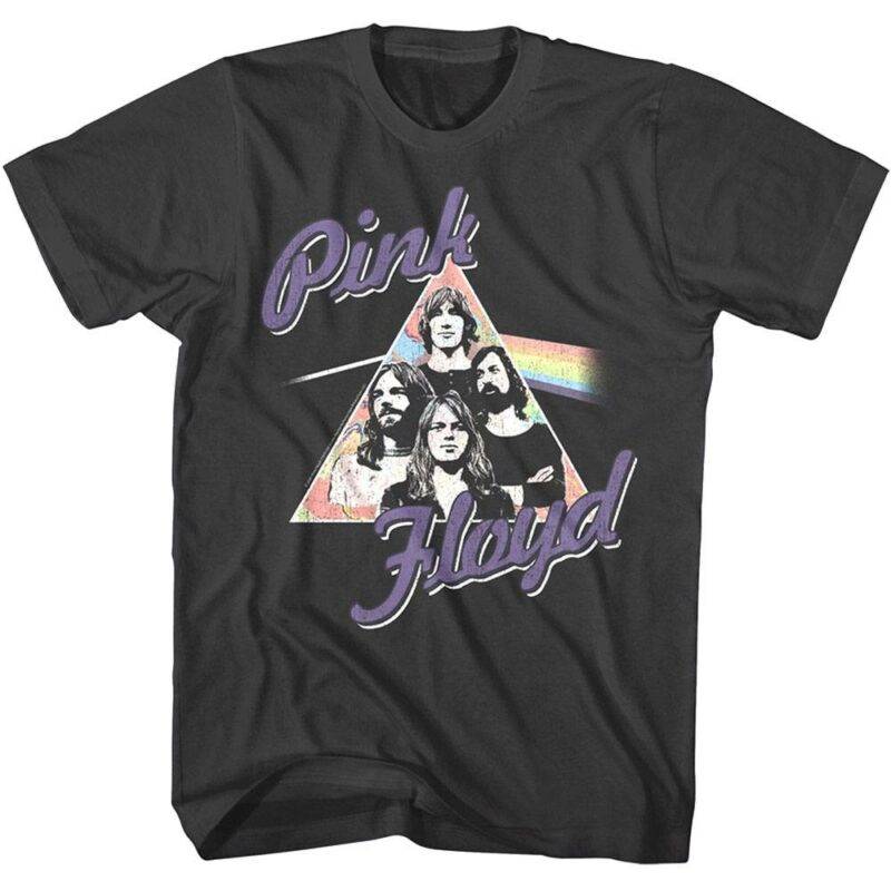 Pink Floyd Faces Pastel Prism Men’s T Shirt