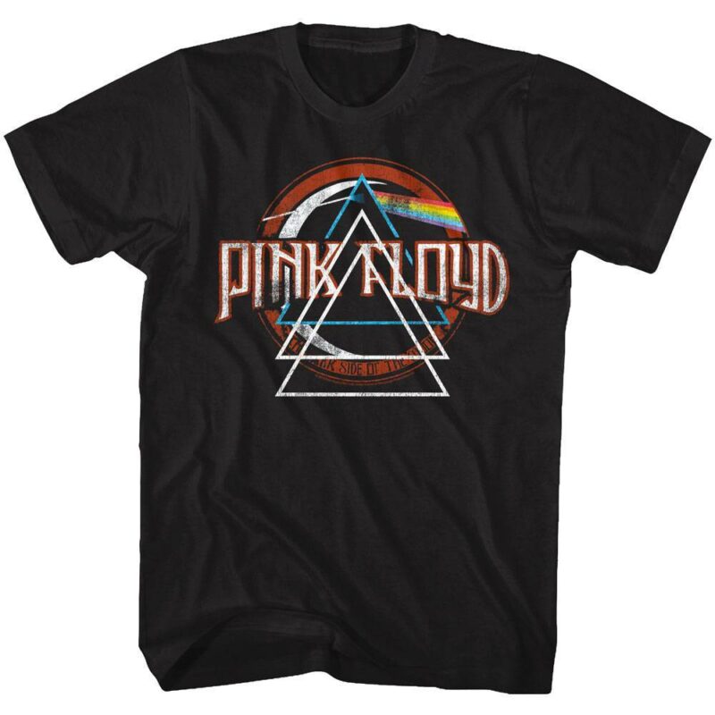 Pink Floyd DSOTM Prism Triangles Men’s T Shirt