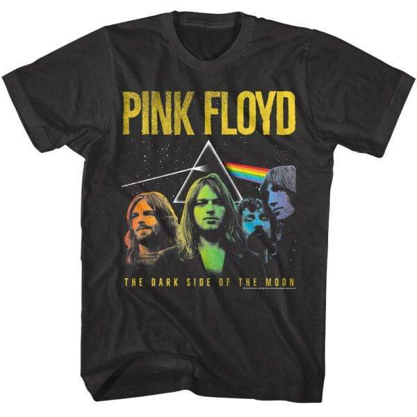 Pink Floyd DSOTM Rainbow Faces Men’s T Shirt