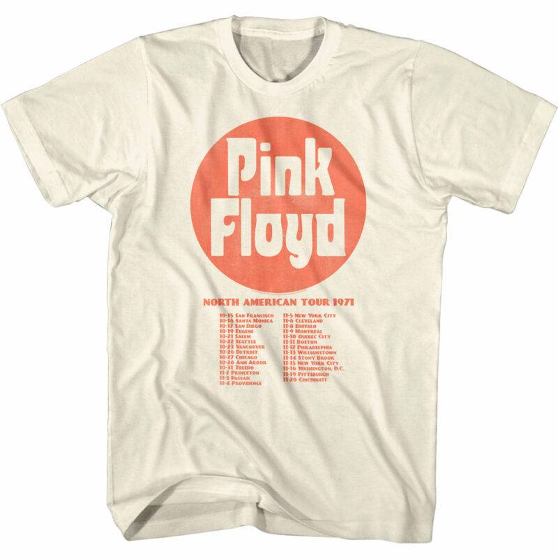 Pink Floyd North American Tour 1971 Men’s T Shirt