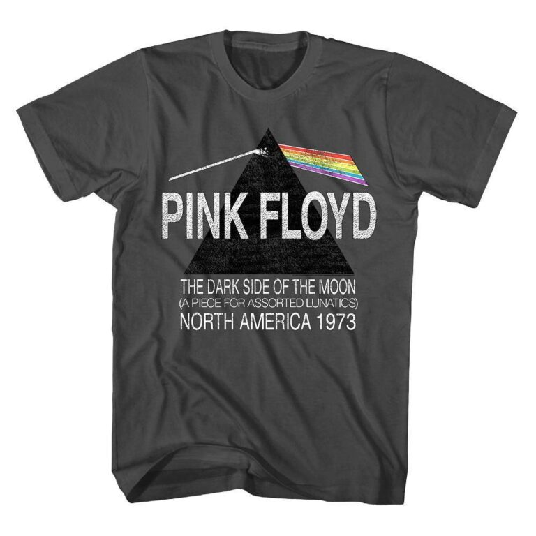 Pink Floyd DSOTM North America Tour 73 Men's T Shirt - Image 3