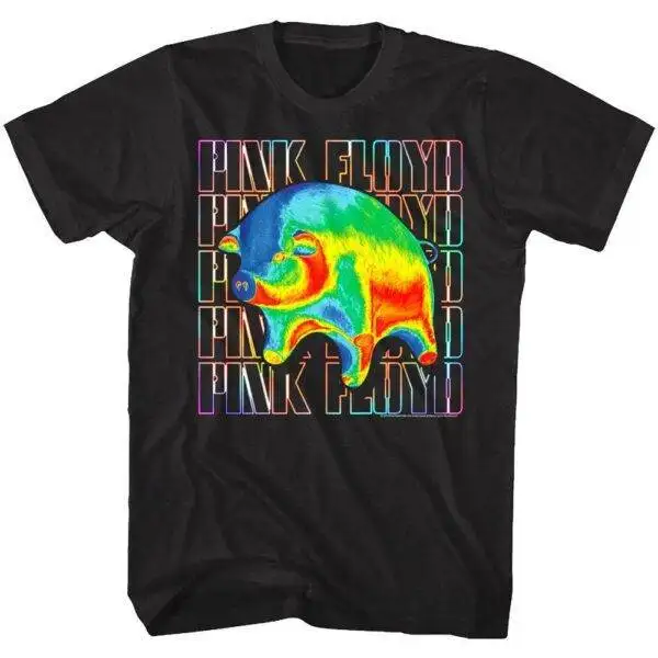 Pink Floyd Psychadelic Floating Pig Men’s T Shirt