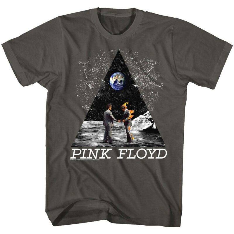 Pink Floyd Space Handshake Men’s T Shirt