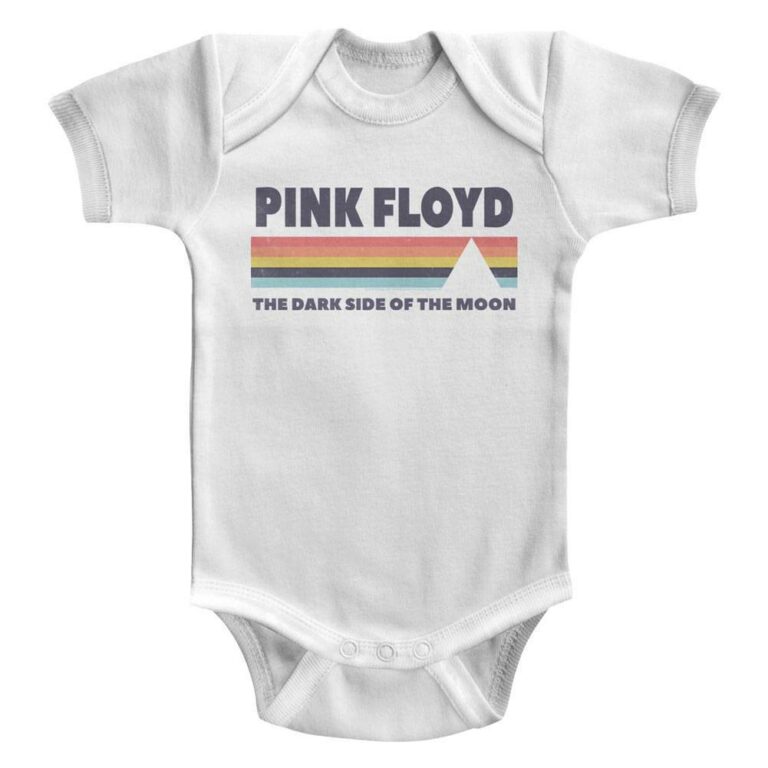 Pink Floyd DSOTM Rainbow Baby Onesie