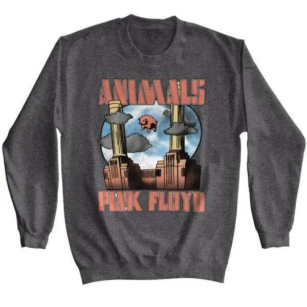 Pink Floyd Animals Floating Pig Sweater Graphic Rock Sweatshirts