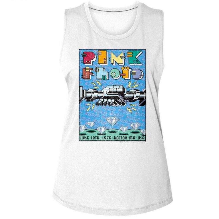 Pink Floyd WYWH Diamonds Boston 75 Women’s Tank