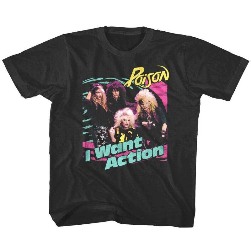 Poison I Want Action Album Kids T Shirt