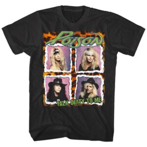 Poison Talk Dirty To Me Cover Men’s T Shirt