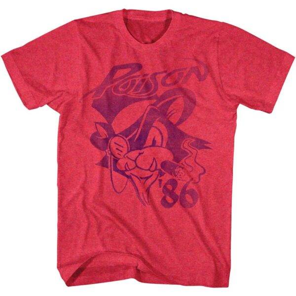 Poison Vintage Cat in Hat 1986 Men’s T Shirt