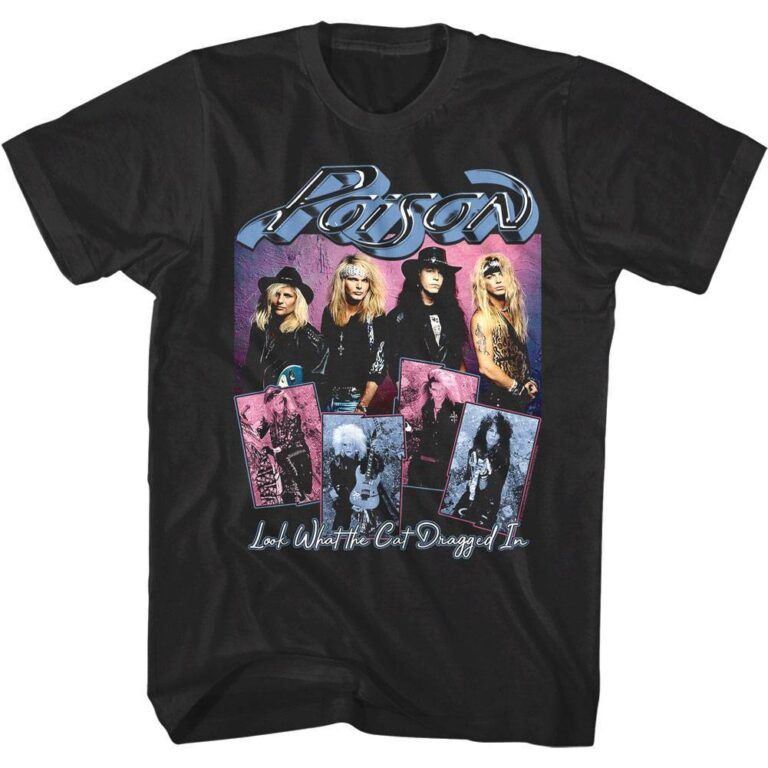 Poison LWTCDI Band Montage Men’s T Shirt