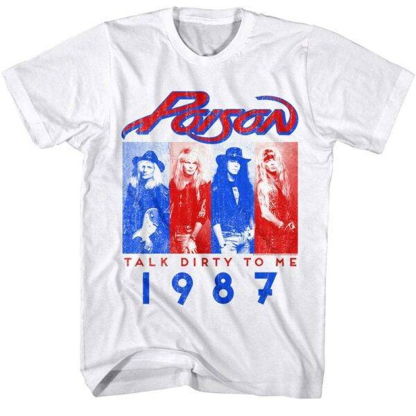 Poison Talk Dirty Tour 1987 Men’s T Shirt