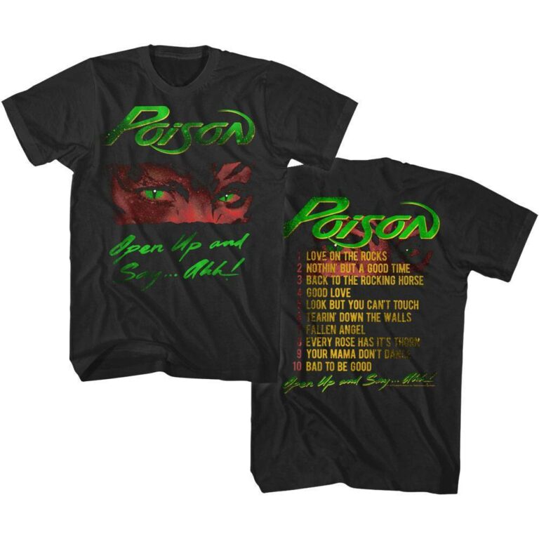 Poison Open Up and Say Ahh Album Tracklist Men’s T Shirt