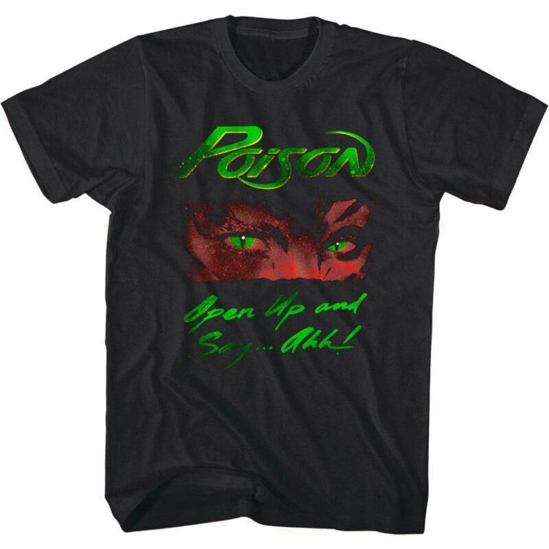 Poison Open Up and Say Ahh Tracklist Men's T Shirt - Image 3