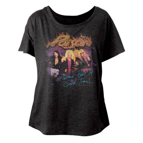 Poison Nothin But a Good Time Women’s Dolman Top