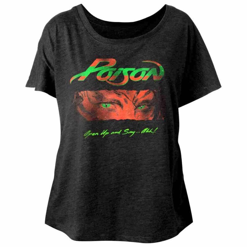 Poison Open Up and Say Ahh Women’s Dolman Top