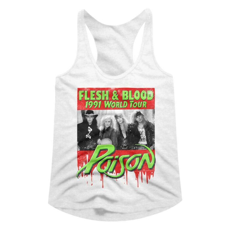 Poison Flesh & Blood World Tour 1991 Women’s Tank Top