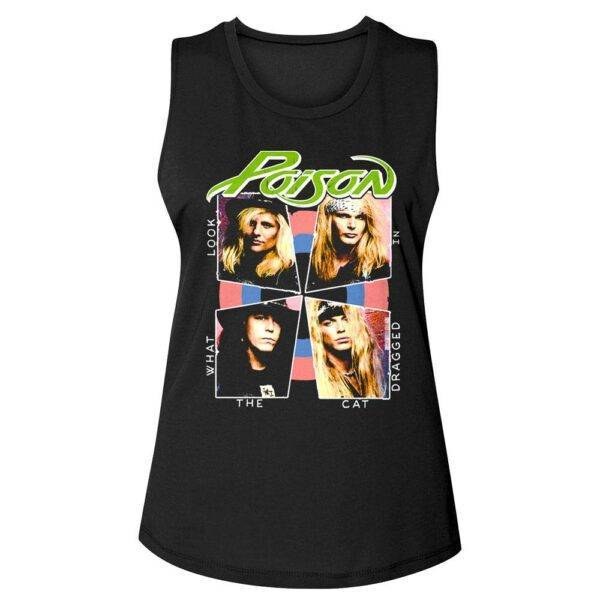 Poison Look What the Cat Dragged in Rock Album Women’s Tank