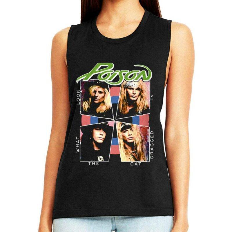 Poison Look What the Cat Dragged in Rock Album Women’s Tank