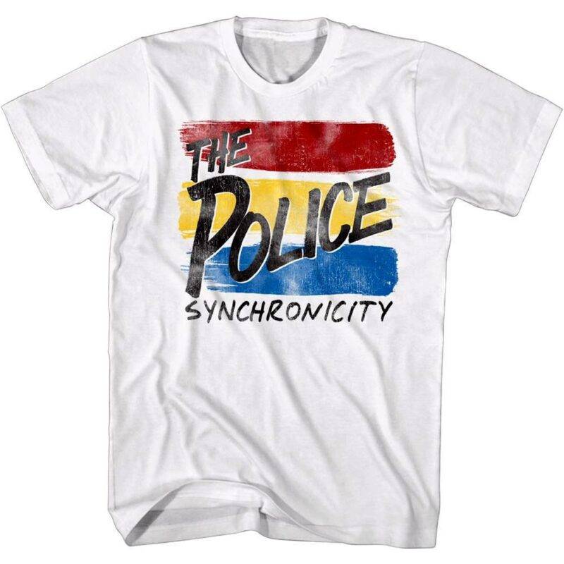 The Police Synchronicity Tracklist Men's T Shirt