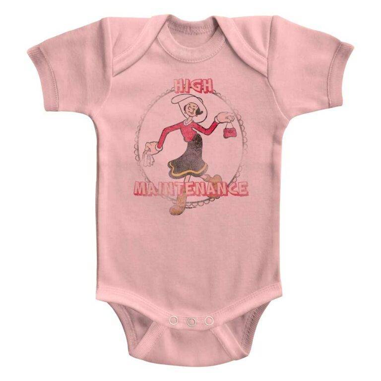 Popeye Olive Oyl High Maintenance Baby Onesie