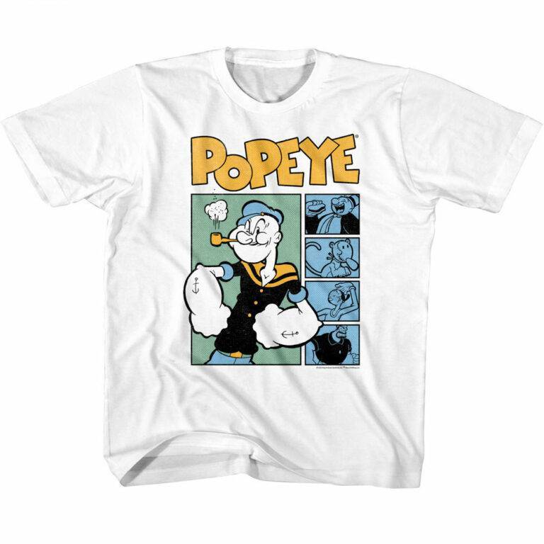 Popeye Comic Characters Kids T Shirt