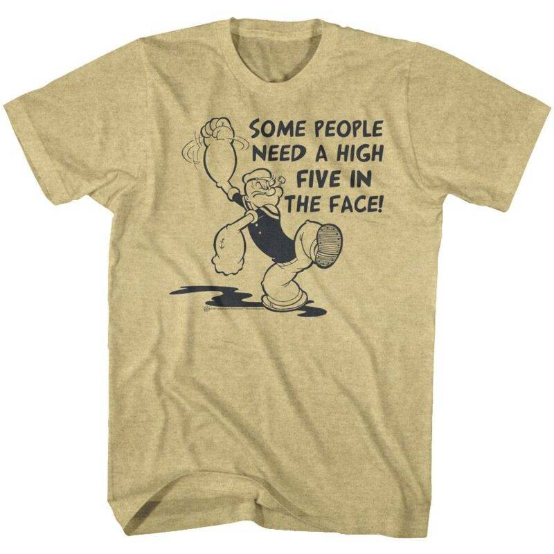 Popeye High Five in the Face Men’s T Shirt