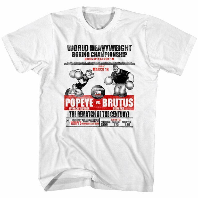 Popeye v Brutus Boxing Poster Men’s T Shirt