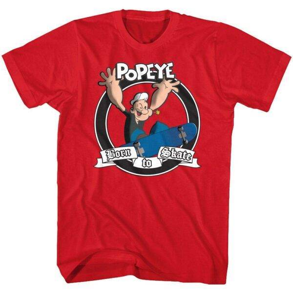 Popeye Born To Skate Men’s T Shirt