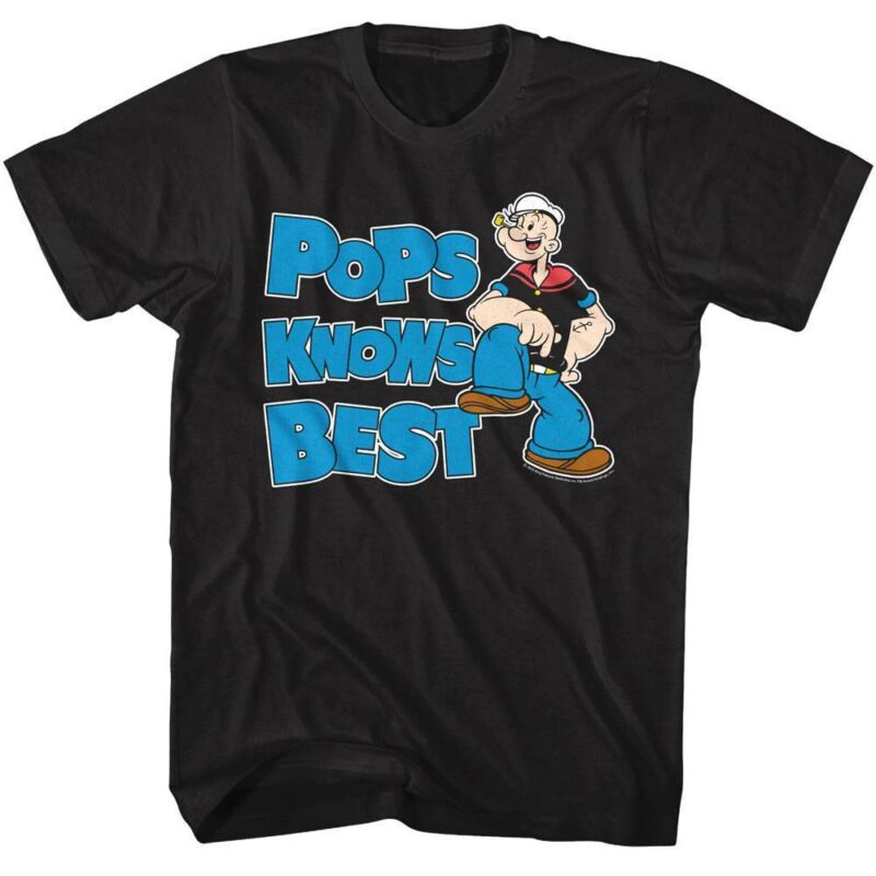 Popeye Pops Knows Best Men’s T Shirt