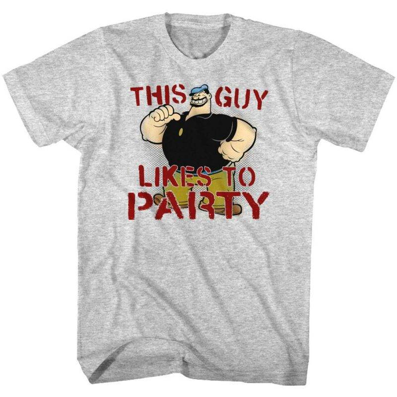 Popeye Bluto This Guy Likes To Party Men’s T Shirt