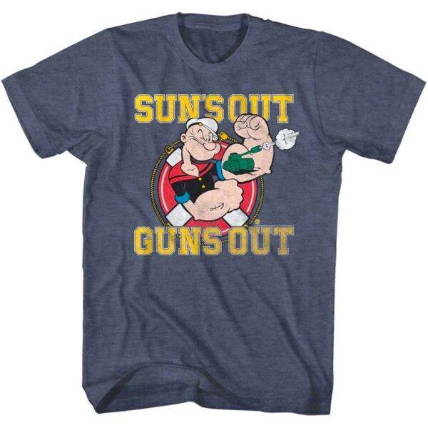 Popeye Suns Out Guns Out Men’s T Shirt