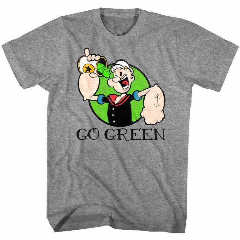 Popeye The Sailorman Go Green Men’s T Shirt