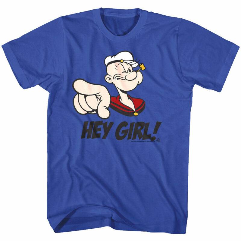 Popeye The Sailorman HEY GIRL Men’s T Shirt