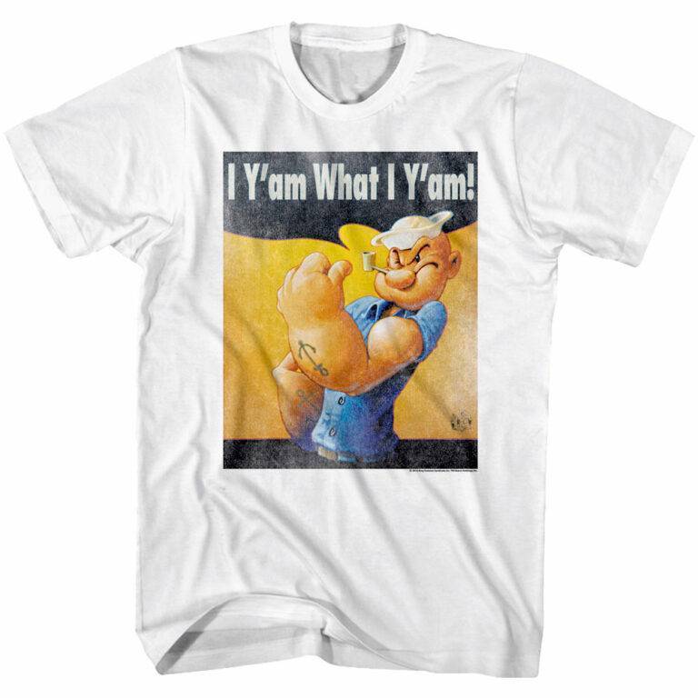 Popeye Vintage I Y’am What I Y’am Men’s T Shirt