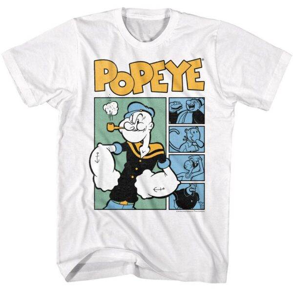 Popeye Comic Characters Sailorman Olive Men’s T Shirt