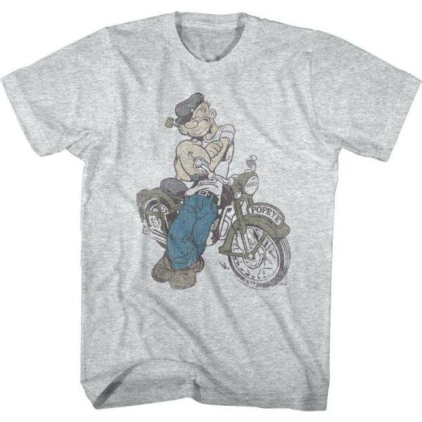Popeye Vintage Motorcycle Men’s T Shirt