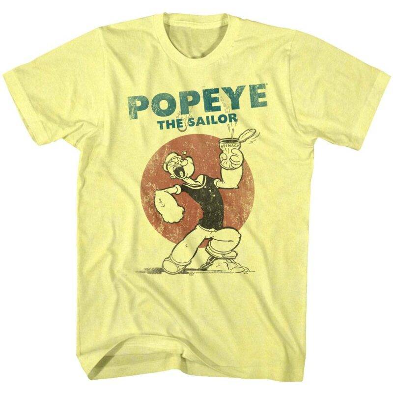 Popeye The Sailor Spinach Strength Men’s T Shirt