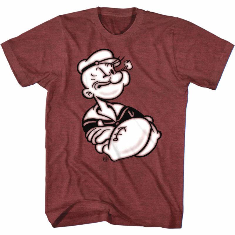 Popeye The Sailorman Crossed Arms Men’s T Shirt