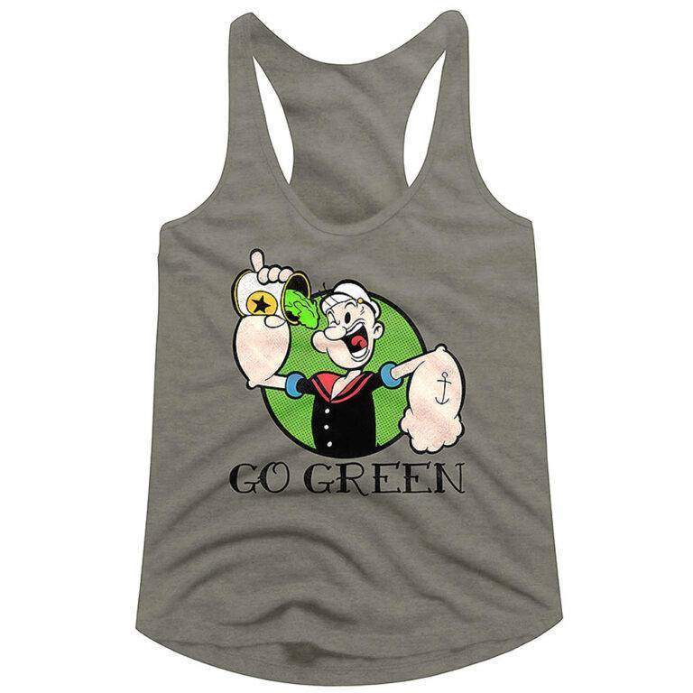 Popeye The Sailorman Go Green Women’s Tank Top