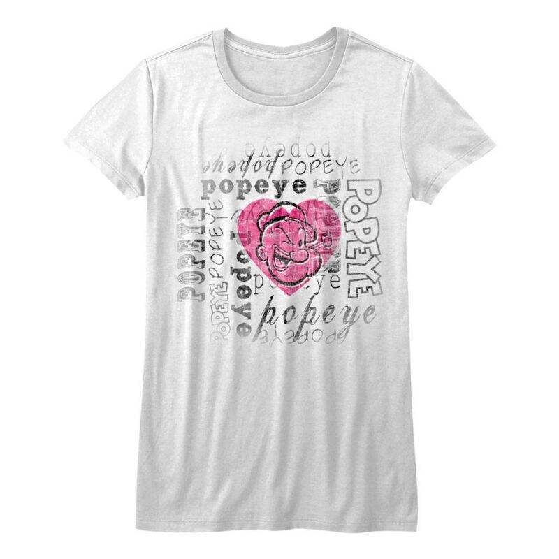 Popeye I Love Sailors Hearts Women’s T Shirt